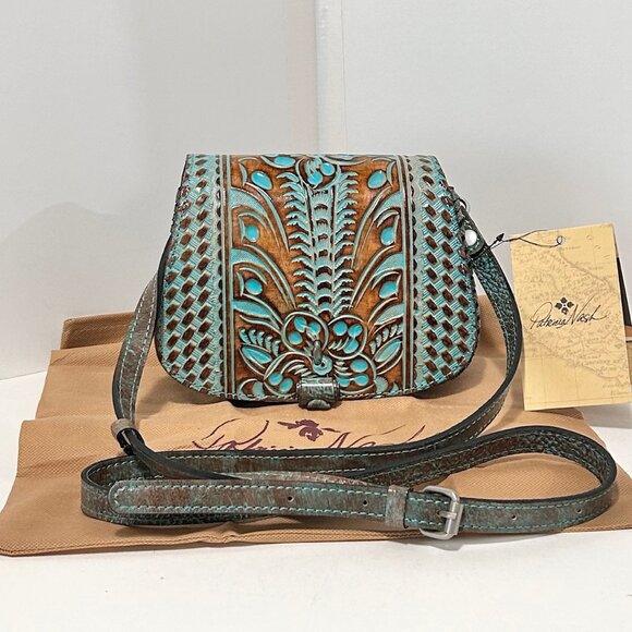 Patricia Nash Handbags - Patricia Nash Finch Turquoise Crossbody with Dust bag NWT